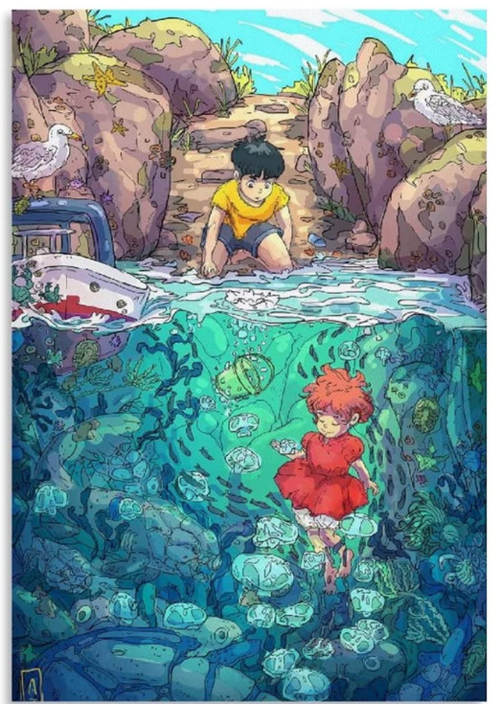 1000 Pieces Anime Studio Ghibli Ponyo Jigsaw Adult Decompression